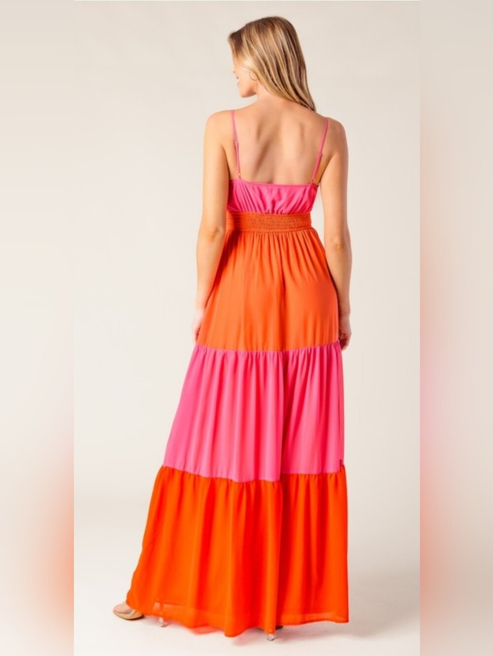 Colorblock Maxi Dress - Picture 4 of 10